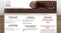 Desktop Screenshot of fauteuil-club-canape-chesterfield.com